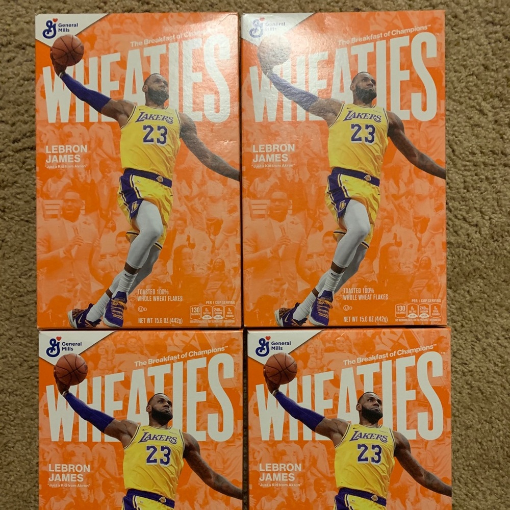 LeBron Wheaties Collectables
